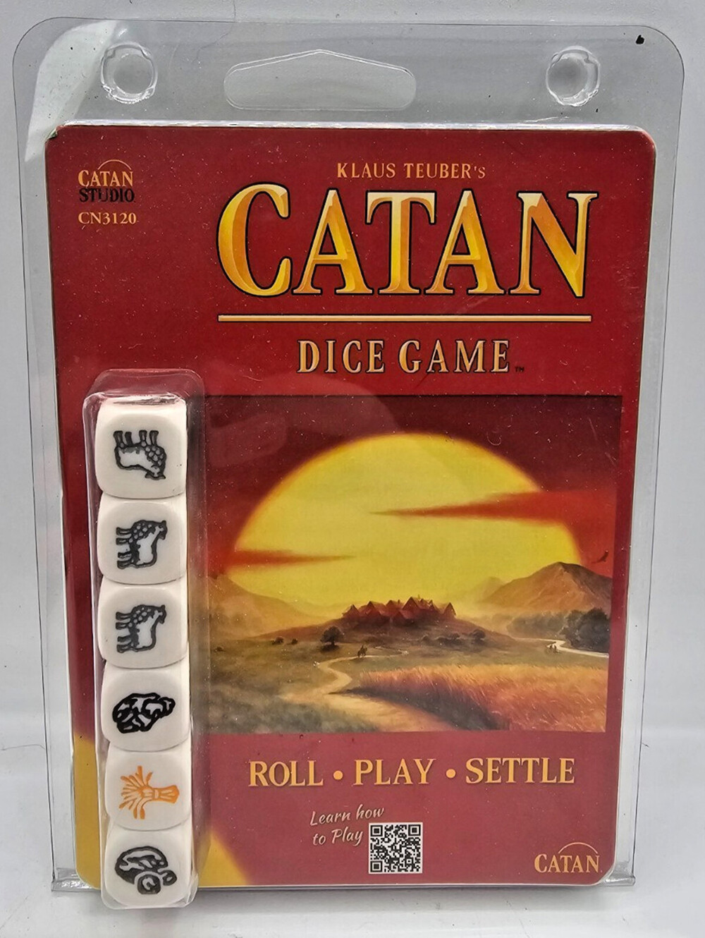 NEW Settlers of Catan Dice Game, Portable On-the-Go, Age 7+, 1-4 Players